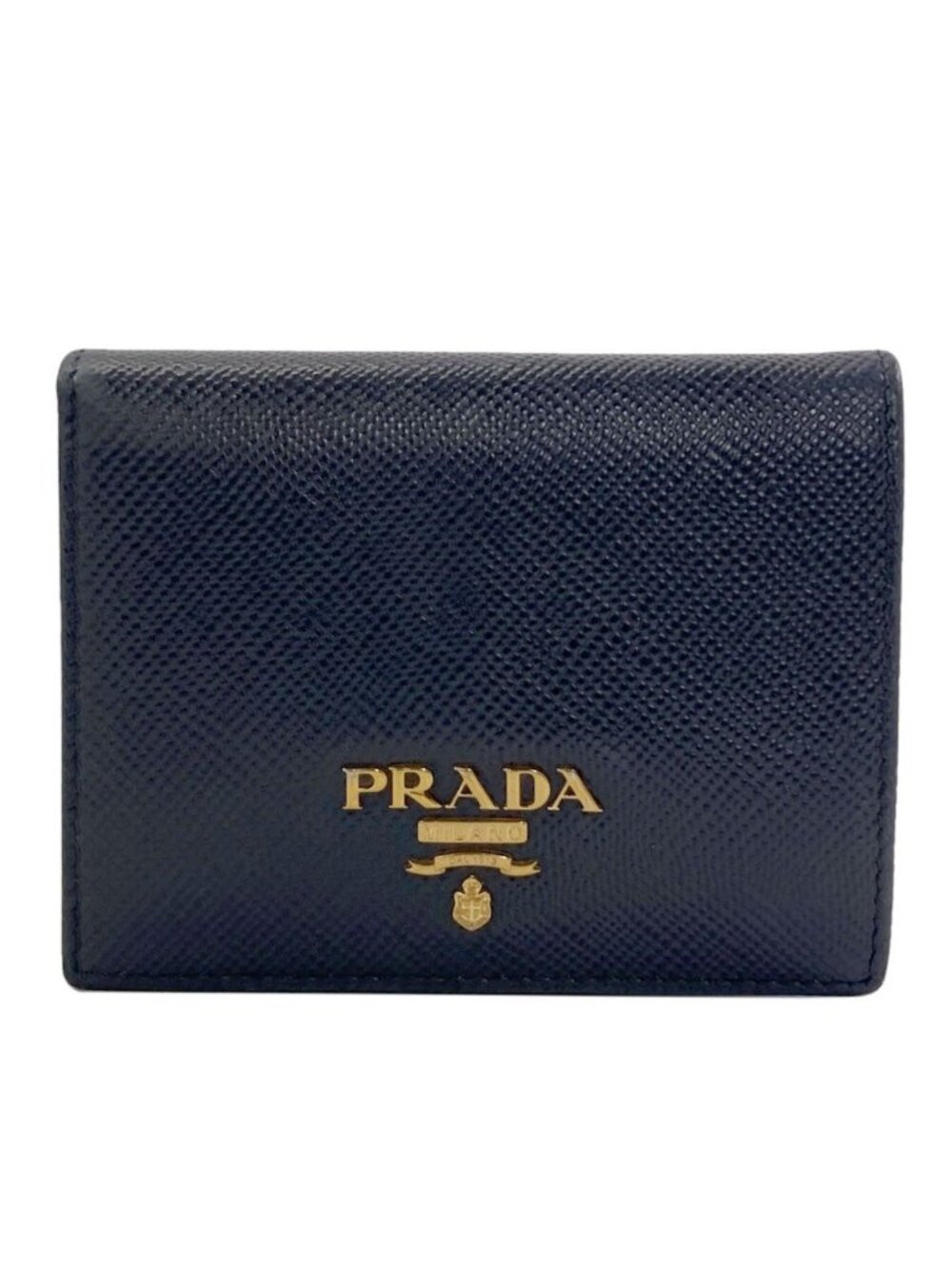 Prada Logo Bifold Wallet Saffiano